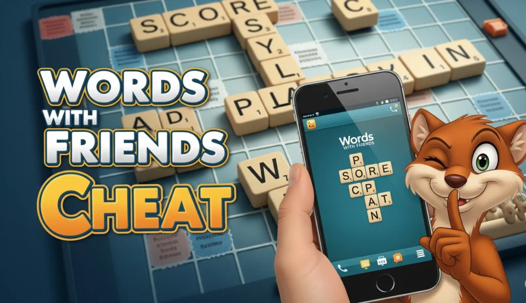 Words With Friends Cheat featured image with Word Unscrambler logo – Generate winning moves instantly | WordUnscrambler.tips